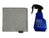 Austere V Series Clean & Protect Screen Cleaner Spray & Wipe Kit, 230mL + Dual-Sided Polish Cloth, Compatible with LED, LCD, OLED, Monitors, Laptop, TV Cleaner- Eliminates Static