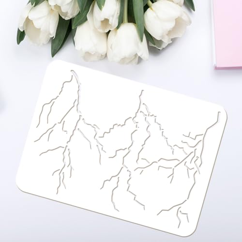 FINGERINSPIRE Lightning Painting Stencil 21x29.7cm Plastic PET Lightning Pattern Drawing Template for Painting Nature Theme on Wood Fabric - Image 3
