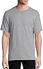 Paquete de camisetas para hombre Hanes - 4 o 6 unidades - Camisetas de algodón Essential-T con cuello redondo - Ropa masculina de uso diario - Tallas grandes y altas 3