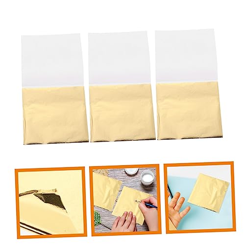 COHEALI 200 Folhas Imitação De Papel Dourado Floco De Folha Flocos Dourados Imitação De Folha De Art