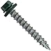 #14 Metal ROOFING SCREWS: (250) Screws x 1-1/2" IVY GREEN Hex Washer Head Sheet Metal Roof Screw. Self starting/tapping~EPDM washer. Colored head~for corrugated roofing