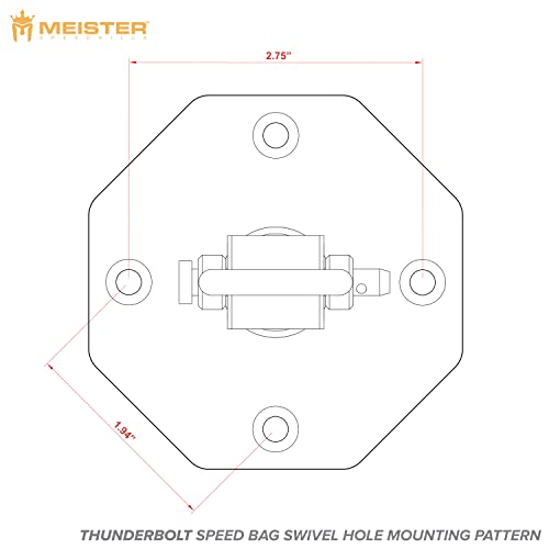 Meister Speedkills Thunderbolt Triple-Bearing Speed Bag Swivel #TOP6