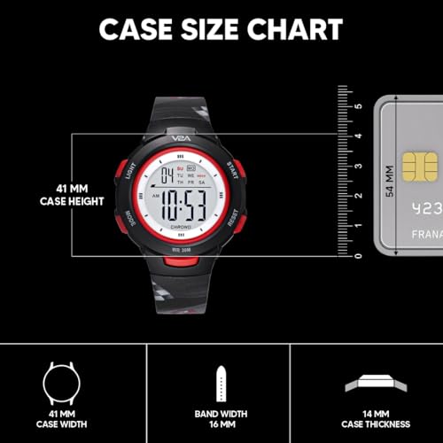 Image of V2A Kids Watch - Waterproof Multi-Functional Digital Sports Watch for Ages 5-13, 30M Water Resistance, Gift for 5-10 Year Olds