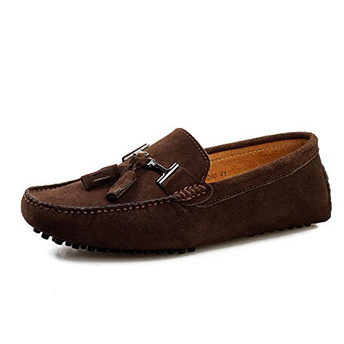 HuiHang Hommes Daim Loafers Chaussures Cover