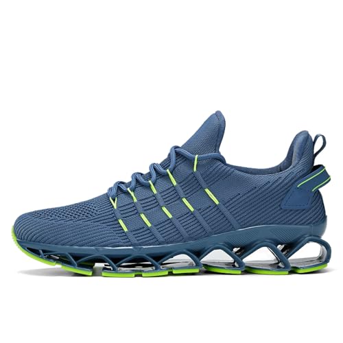 Image of Mens Running Shoes Mesh Breathable Trail Runners Fashion Sport Blade Walking Tennis Sneakers
