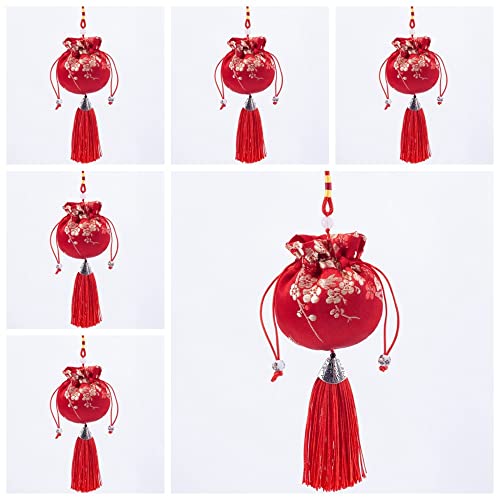 6 Bolsas perfumadas chinas bordadas para joyería miniatura 1