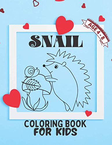 Snail coloring book for kids age 4-8: A bundle of unique snail coloring patterns for kids perfect and cute easy educational Coloring and activity book ... kids who love to color in toddler pattern. image 3