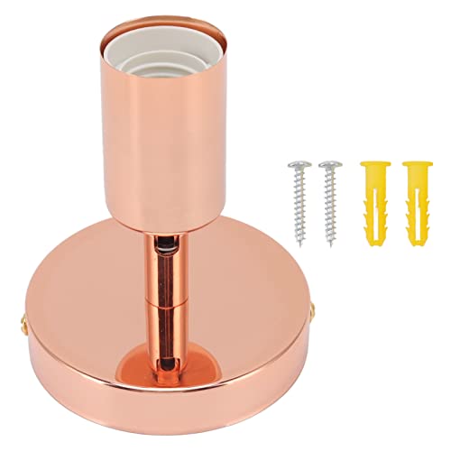 HPZIHUIT E27 E26 �E�H�[�������v�x�[�X 180 �x�㉺���߉\�ȓS�̑����d���\�P�b�g�Q�����r���O���[���p (���[�Y�S�[���h)