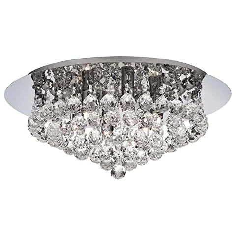 Searchlight Hanna Chrome Semi Flush Chandelier Cover