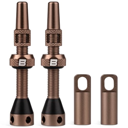 BWSHLF Tubeless Presta Valve Stem 40/44/55/60/65/70/80/100 mm Super Light Aluminum Universal MTB/ROAD BIKE Black/Red/Blue/Gold 2 Pack