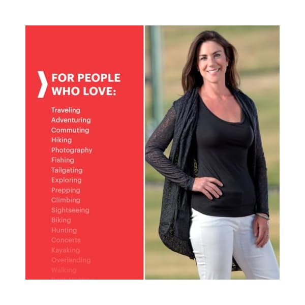 Scottevest Lucille Cardigan For Women 4 Hidden Pockets Lightweight Wrinkle Resistant Sweater For Travel More