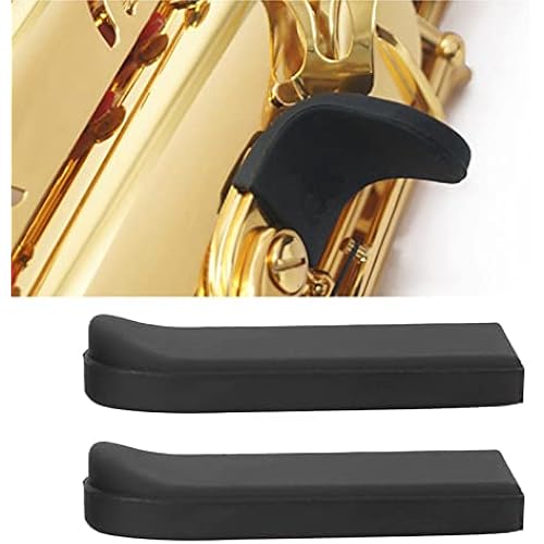 2PCS Saxophone Thumb Rest, Comfortable Saxophone Thumb Finger Rest Pad, Rubber Sax Gel Cushion Pad, for Tenor Saxophone, Baritone Saxophone