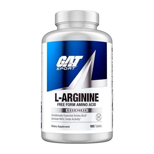 GAT SPORT L-Arginine Tablets, 180 Count