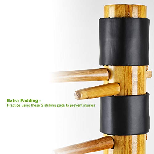 Flex Hq Adjustable Wing Chun Dummy Mook Yan Jong Ip Man Training Target Wood Base (Wood) #TOP2