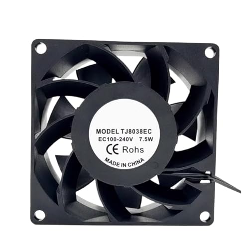 Ventilateur 80 mm TJ8038EC avec alimentation variable 110V 220V pour boîtier compact - 2