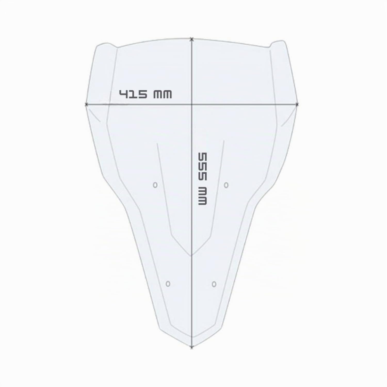 Cupolino Moto Parabrezza Plexiglass JD9 TOURING Fume Chiaro COMPATIBILE CON YAMAHA TRACER 7 2020-2024
