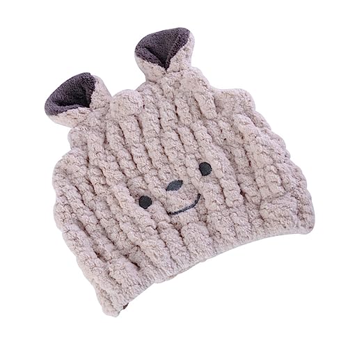 PAMINGONO 子供用ドライヘアキャップ 髪を乾かす帽子 ヘアドライタオル 髪用マイクロファイバータオル 速乾ヘアタオル 吸毛キャップ 髪速乾帽子 ベビーバスタオルハット 入浴用品 サンゴフリース