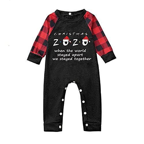 Kerst pyjama set voor familie - 2 stuks kerst nachtkleding set Kerstman rendieren print katoenen shirt met lange mouwen… - Image 7