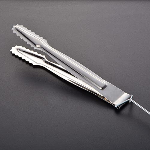 2 Stück Shisha Kohlenzangen Tabakzange Metall Kohlezange Shisha Clip Zubehör für Zuhause, Küche und Partys