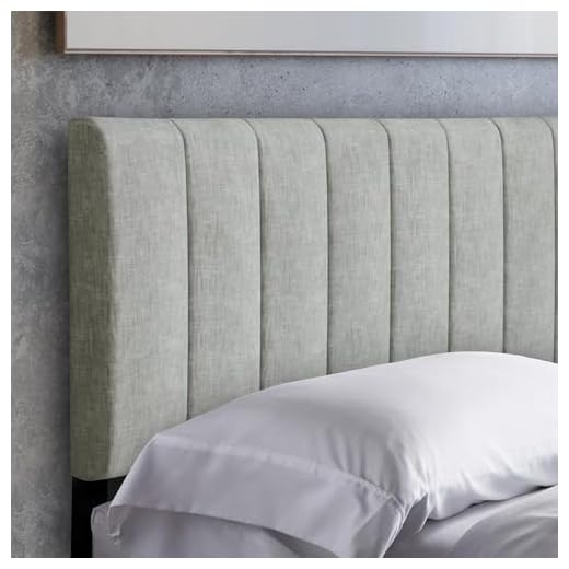 Bold City Accents Mid-Rise Vertical Tufted Upholstered Cal King/King Headboard - Adjustable Height Headboard for Bedroom - Bed Frame or Wall Mount, Easy Assembly Headboards