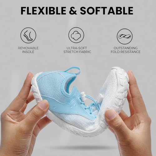Image of Barefoot Water Shoes for Men Women 2026 Quick Dry Athletic Shoes Non-Slip Wide Toe Aqua Footwear Beach Swim Hiking Kayaking Yoga Outdoor Sport