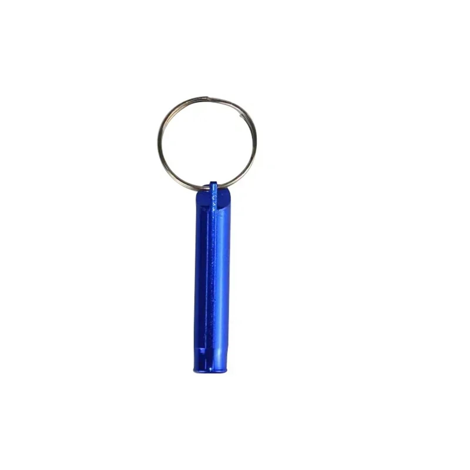 Notfallpfeife, 10 Stück, Aluminiumpfeife, Schlüsselanhänger, Metall, Survival-Outdoor-Training, Hund, bunt