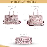 Maison d' Hermine Weekender Bags for Women Cotton Quilted Duffel Overnight Luggage Weekend Bag for Men Gym Gifts Travel - Image 5