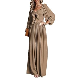 Dokotoo-Two-piece-Fall-Outfits-for-Women-High-Waist-Wide-Leg-Pants-and-Heart-Neck-Balloon-Sleeve-Smocked-Crop-Tops-Soft-Winter-Lounge-Set-Comfy-Tracksuit-Palazzo-Pants-Sets-L-Khaki Dokotoo Two Piece Fall Outfits for Women High Waist Wide Leg Pants and Heart Neck Balloon Sleeve Smocked Crop Tops Soft Winter Lounge Set Comfy Tracksuit Palazzo Pants Sets L Khaki