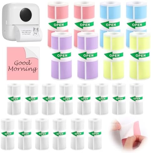 10 StüCk Thermopapier, Mini-Druckerpapier, Bedruckbare Papierrollen