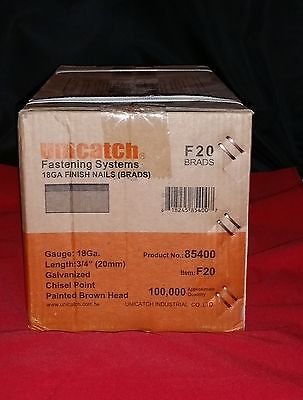 1 Case 3/8" Brads 20/Cs. for Senco, Bostitch, Grex,Hitachi & DeWalt,
