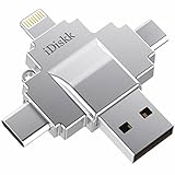 ✔ Mehrzweck-Kompatibilität: passend für alle Ihre Geräte mit vier verschiedenen Anschlüssen: Lightning-Anschluss für iOS-Geräte; Micro-USB-Anschluss für Android-Handys und Kamera; USB-Anschluss für Computer/Mac; Typ-C-Anschluss für MacBook Pro und andere Typ-C-Geräte