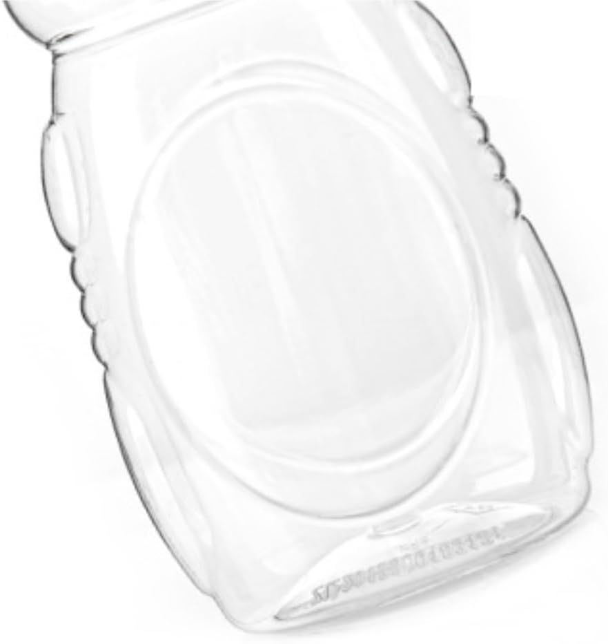 Squeeze Bottle 6PCS Plastic Honey Bottle Small Mouth Squeeze Syrup Pear Paste Liquid Sauce Dinnerware(500g)