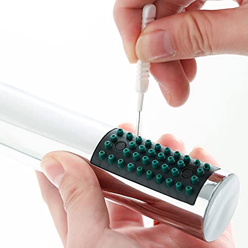 Maxten 10 peças de mini escova de limpeza de chuveiro, escova multifuncional de limpeza de bocal de