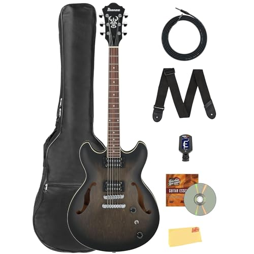 Ibanez AS53 AS Artcore �z���[�{�f�B�G���L�M�^�[ - �M�O�o�b�O�A�`���[�i�[�A�X�g���b�v�A�P�[�u���AAustin Bazaar�̐���DVD�A�����N���X�t���̓����u���b�N�t���b�g�o���h��