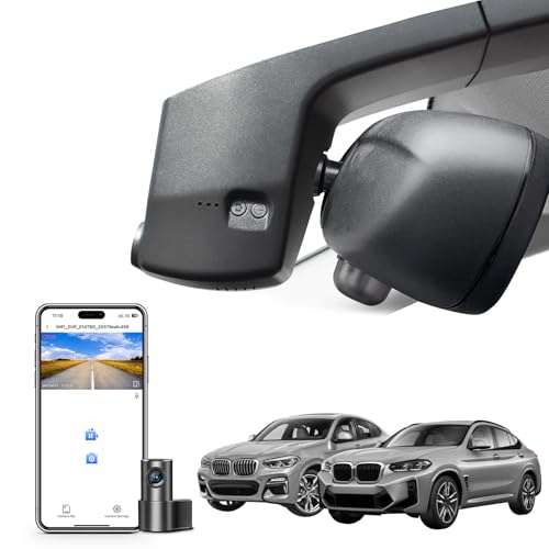 Mangoal BMW X4 4K Front & 1080p Rear Dash Cam, WiFi, 128GB