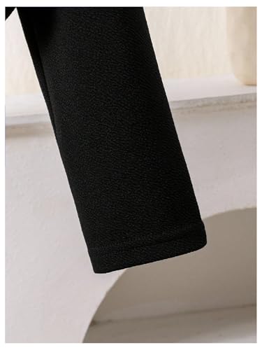 MakeMeChic Girl's Pearl Beaded Long Sleeve Coat Open Front Y2K Short Jacket Outerwear4