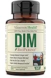 DIM 250 mg Diindolylmethane Plus Bioperine, Chlorella and Tart Cherry Supplement. Supports Estrogen...