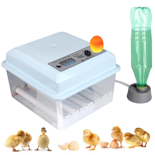Safego 16 Egg Incubators for Hatching Eggs Automatic Turning, Incubator with Temperature Control Automatic Water Filling Humidity Control, Home Incubator for Hatching Chincken Duck Bird Quail Pigeon