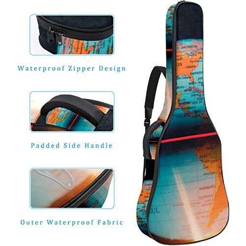 Housse imperméable pour guitare acoustique avec double bandoulière et poche Motif galaxie astrologique, Multicolore 04… - Les Beatles, Paul McCartney, John Lennon, RIngo Starr, George Harrison Housse imperméable pour guitare acoustique avec double bandoulière et poche Motif galaxie astrologique, Multicolore 04… – Image 5