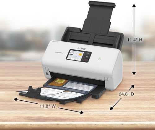 Brother ADS-3350W 무선 고속 데스크탑 스캐너 | 2.8인치 터치스크린 | 최대 40ppm1 스캔 — 사진 6