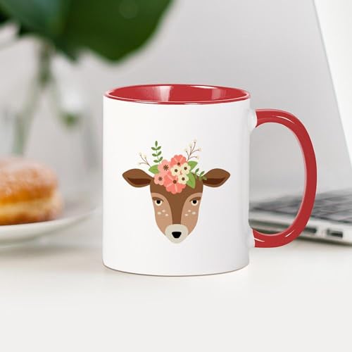 Taza cerámica para café 11 oz con diseño Doe Deer miniatura 4