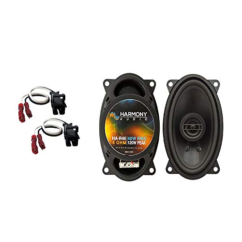 Compatible with Chevy Silverado Pickup 1999-2007 Rear Pillar Factory Replacement Harmony HA-R46 Speakers