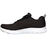 Skechers Sport Women's Flex Appeal 2.0 Fashion Sneaker, Black/white, 7.5 M US