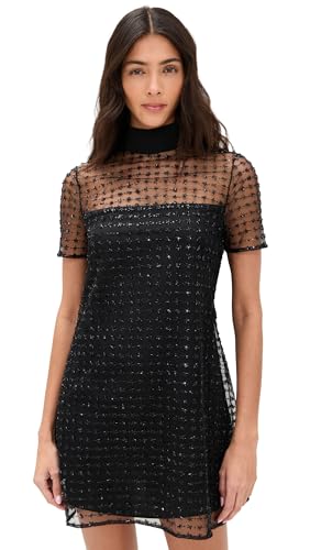 STAUD Women's Ilana Mini Dress, Stardust Onyx, S