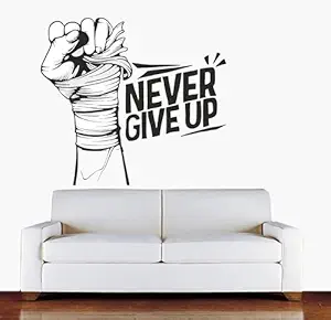 Wall Decal Vinyl Sticker Never Give Up for Office Home Wall