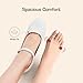 DREAM PAIRS Women's Chunky Low Block Heels Mary Jane Closed Toe Work Pumps Comfortable Round Toe Dress Wedding Shoes EDENIA,Size 7.5,White,SDPU2231W