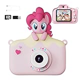 My Little Pony Kids Camera, Pinkie Pie Toddler Digital Selfie Camera for Girls Ages 3-9, 2.0