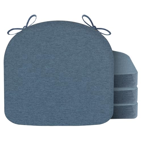Nordjager Chair Cushions for Dining Chair Seat Set of 4, Memory Foam Chair Pads Help You Relief from Sedentary Discomfort in The Office or Kitchen and Dining Rooms(17