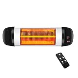 Kismile Outdoor Electric Patio Heater,Indoor Infrared Heater,Wall-Mounted Waterproof Space Heater...
