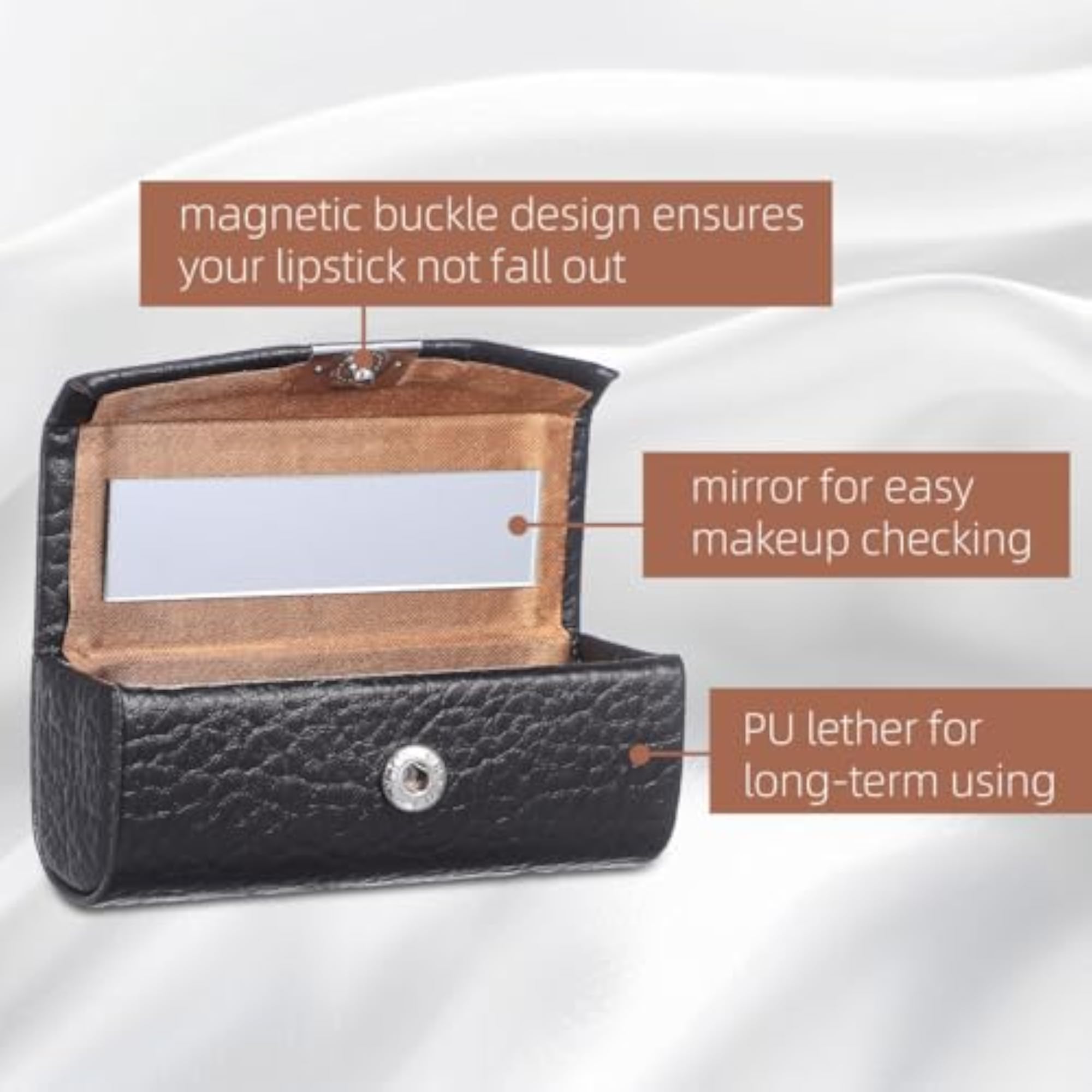 Portable Lipstick Storage Case, Travel Lip Gloss Holder